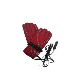 Guanti di riscaldamento elettrici a mano 12V realizzati in poliestere / nylon per il comfort a prova di vento